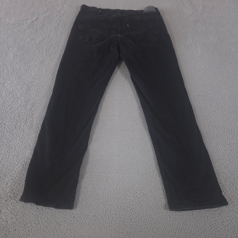 Levis Jeans Mens 36x34 Black 511 Slim Leg Stretch Denim Pants Preppy